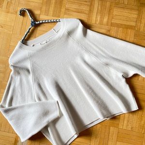 Oak + Fort thick white pullover sweater